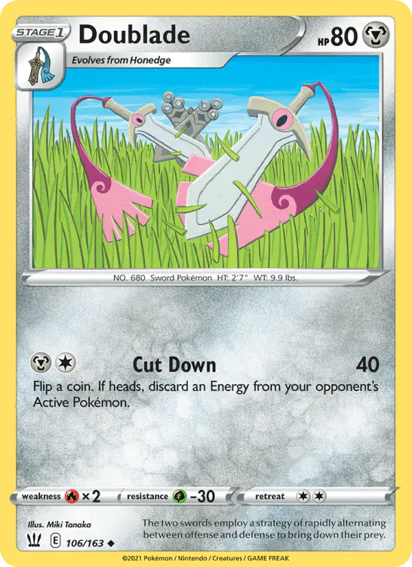 Carta Doublade 106/163 de Battle Styles