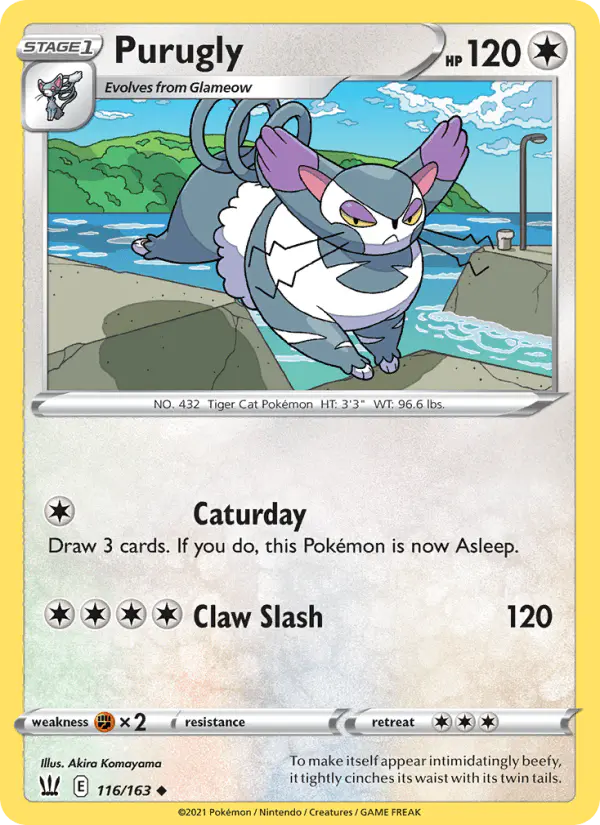 Carta Purugly 116/163 de Battle Styles