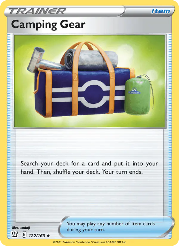 Carta Camping Gear 122/163 de Battle Styles
