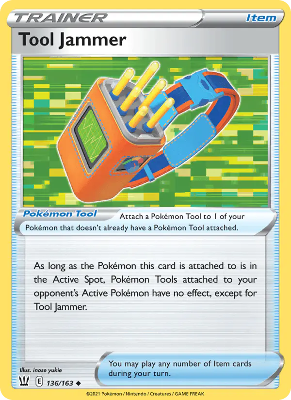 Carta Tool Jammer 136/163 de Battle Styles
