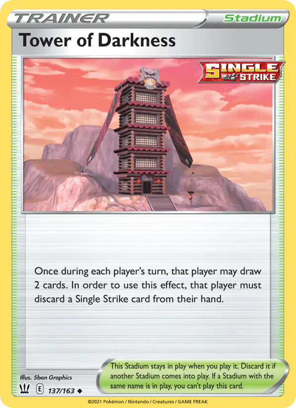 Carta Tower of Darkness 137/163 de Battle Styles