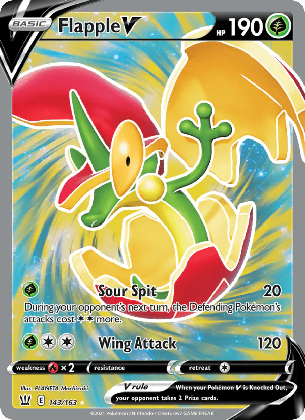 Carta Flapple V 143/163 de Battle Styles