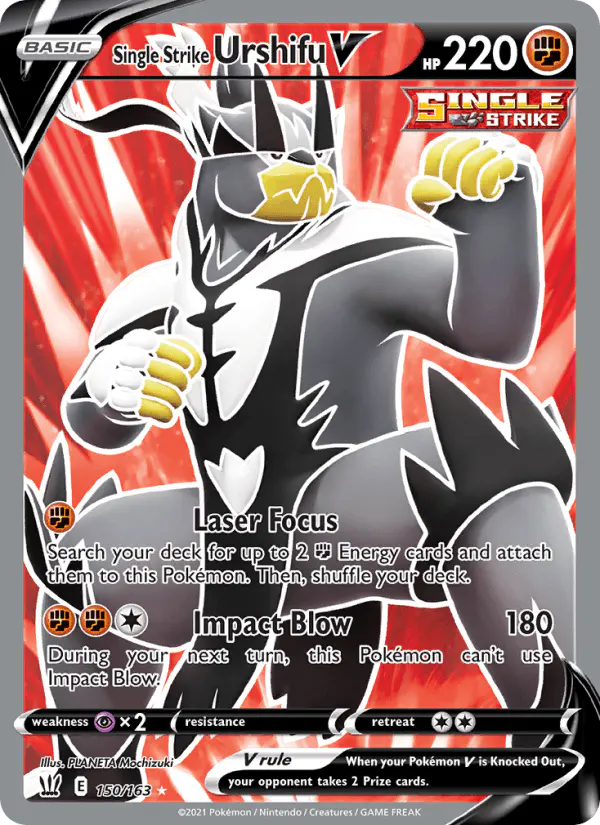 Carta Single Strike Urshifu V 150/163 de Battle Styles