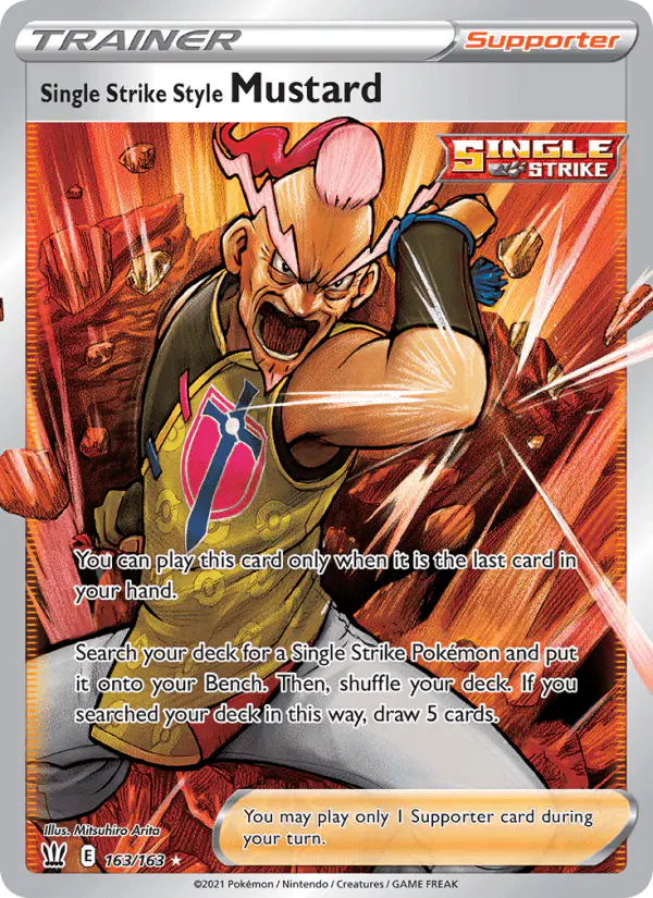 Carta Single Strike Style Mustard 163/163 de Battle Styles