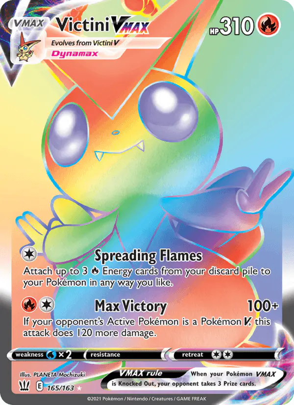 Carta Victini VMAX 165/163 de Battle Styles
