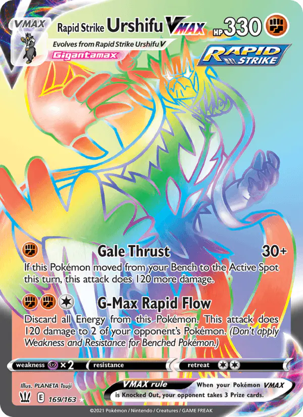 Carta Rapid Strike Urshifu VMAX 169/163 de Battle Styles