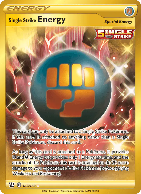 Carta Single Strike Energy 183/163 de Battle Styles