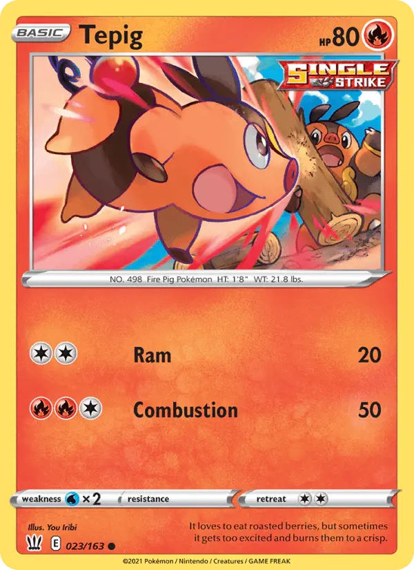 Carta Tepig 023/163 de Battle Styles