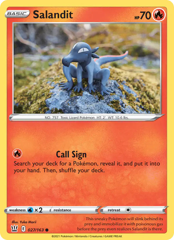 Carta Salandit 027/163 de Battle Styles