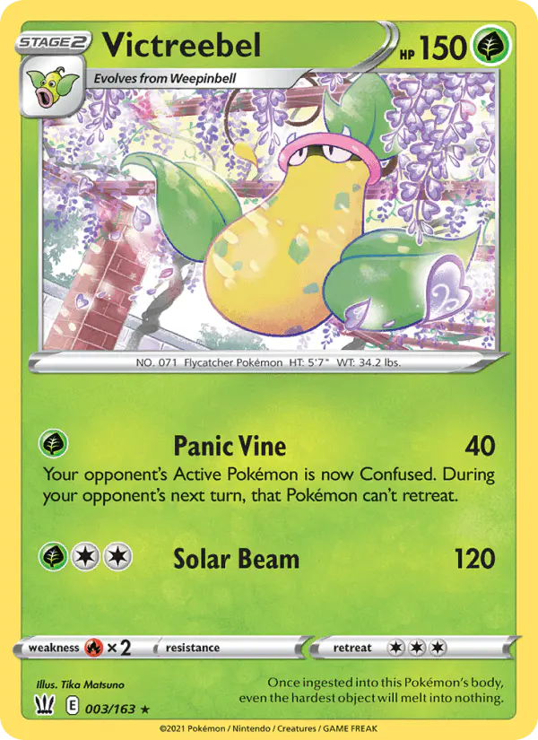Carta Victreebel 003/163 de Battle Styles