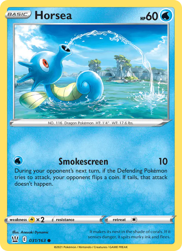Carta Horsea 031/163 de Battle Styles