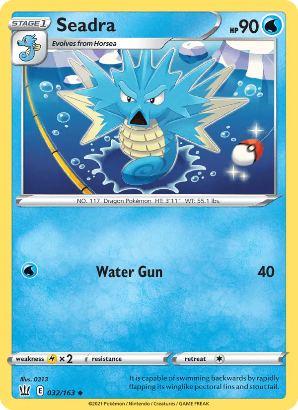 Carta Seadra 032/163 de Battle Styles