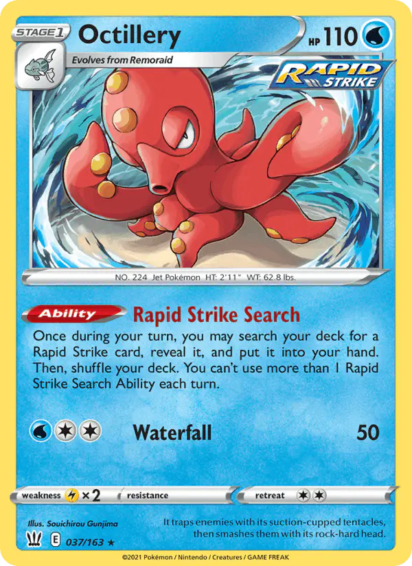 Carta Octillery 037/163 de Battle Styles