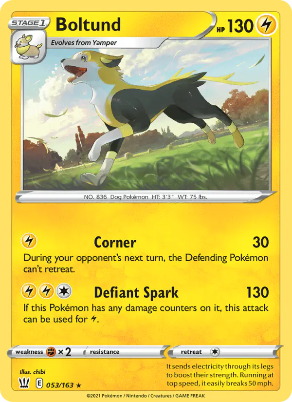 Carta Boltund 053/163 de Battle Styles
