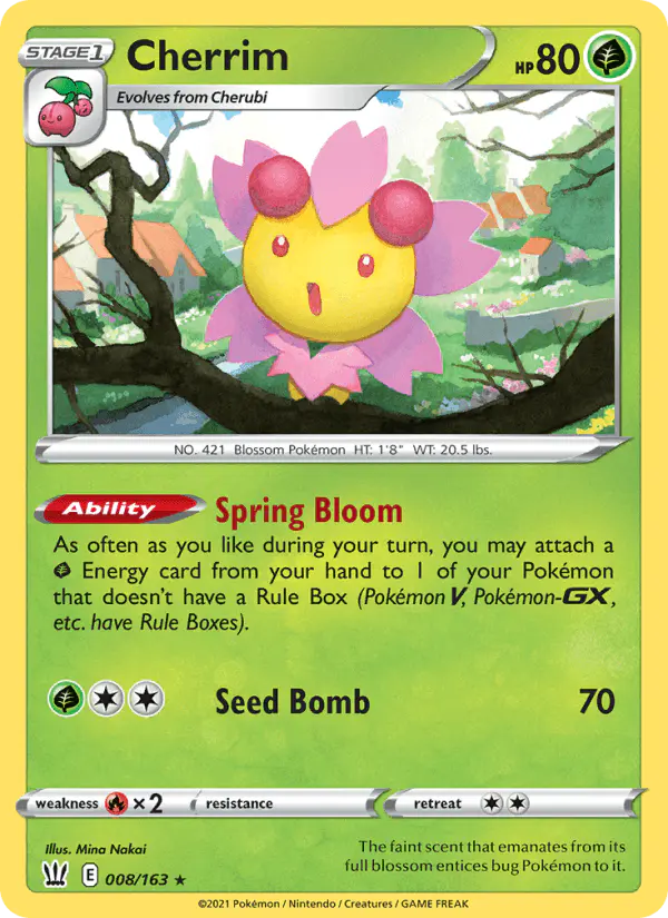 Carta Cherrim 008/163 de Battle Styles