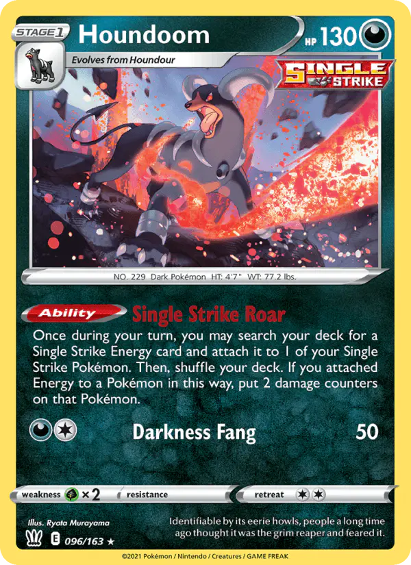 Carta Houndoom 096/163 de Battle Styles