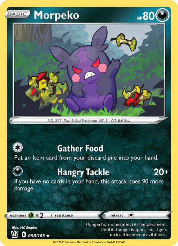 Carta Morpeko 098/163 de Battle Styles