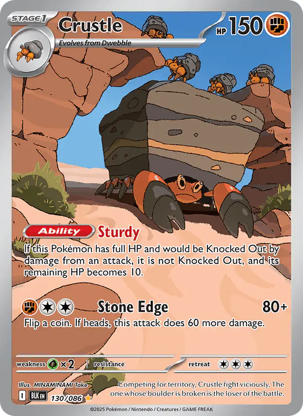 Carta Crustle 130/086 de Black Bolt
