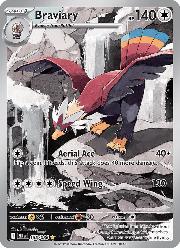Carta Braviary 155/086 de Black Bolt