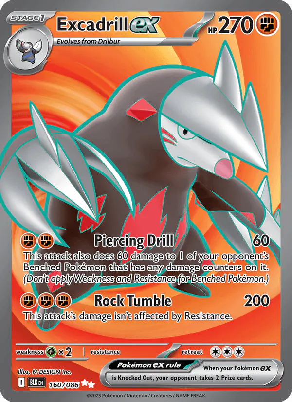 Carta Excadrill ex 160/086 de Black Bolt