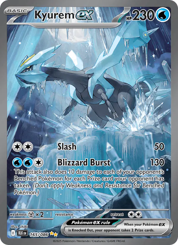 Carta Kyurem ex 165/086 de Black Bolt