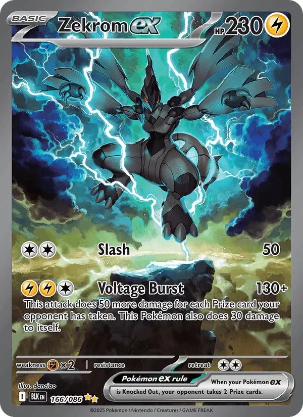 Carta Zekrom ex 166/086 de Black Bolt