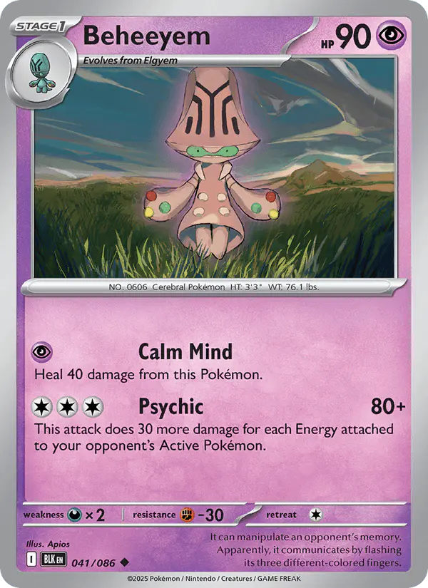 Carta Beheeyem 041/086 de Black Bolt