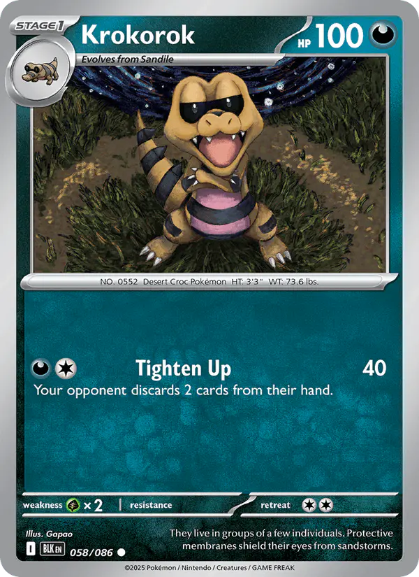 Carta Krokorok 058/086 de Black Bolt