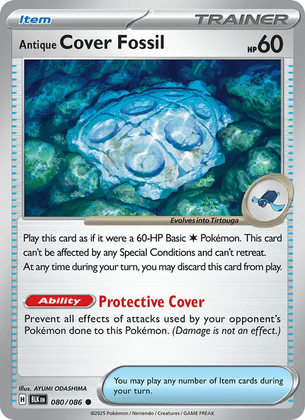 Carta Antique Cover Fossil 080/086 de Black Bolt