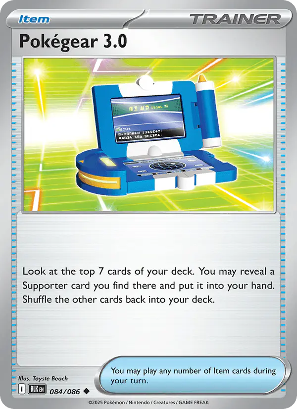 Carta Pokégear 3.0 084/086 de Black Bolt