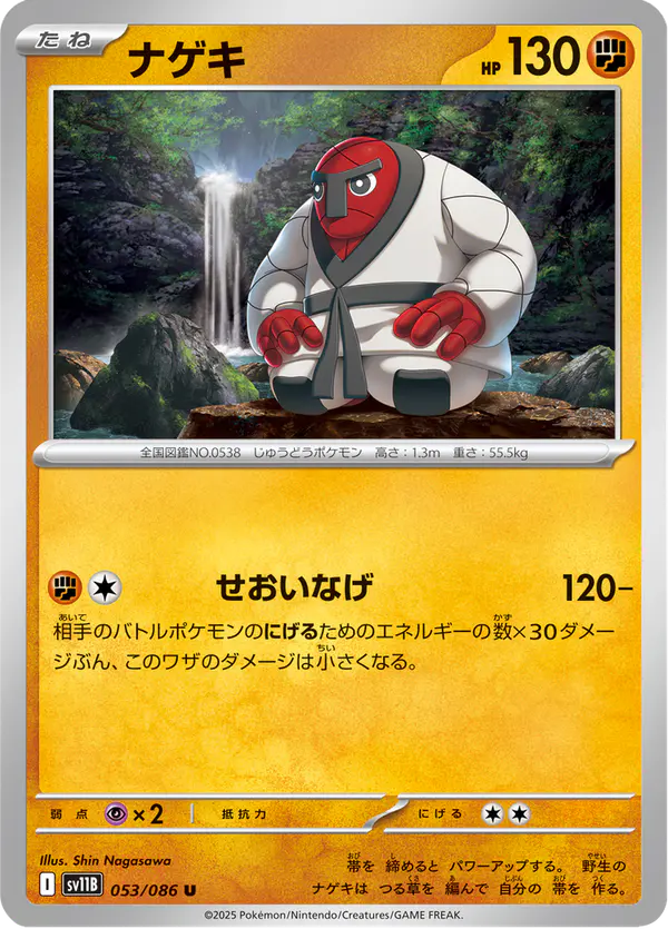 Carta ナゲキ 053/174 de ブラックボルト