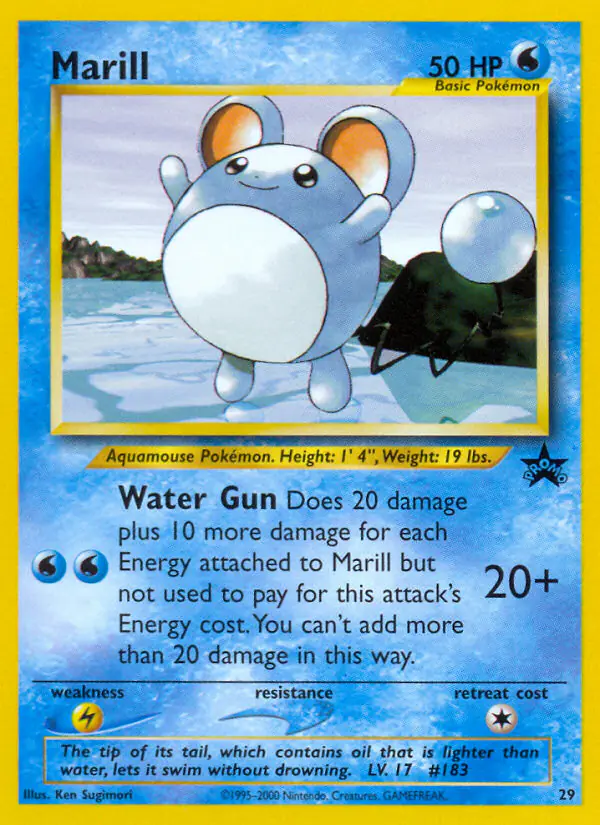 Carta Marill #29 de Wizards Black Star Promos