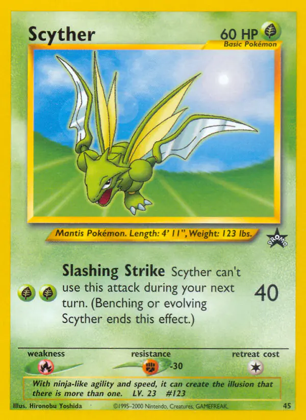 Carta Scyther #45 de Wizards Black Star Promos