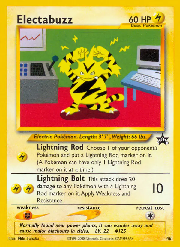 Carta Electabuzz #46 de Wizards Black Star Promos