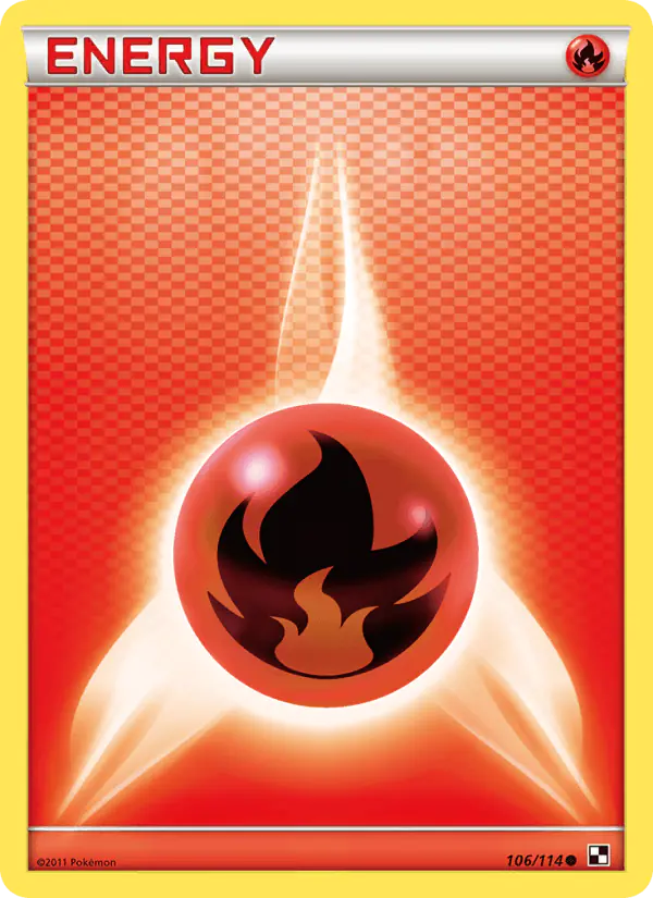 Carta Fire Energy 106/114 de Black & White