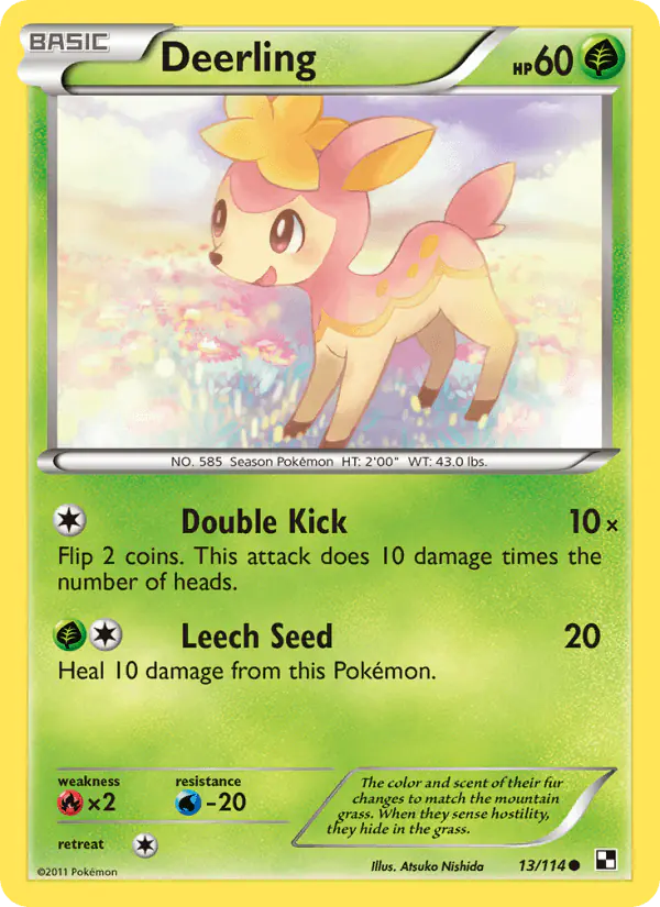 Carta Deerling 13/114 de Black & White