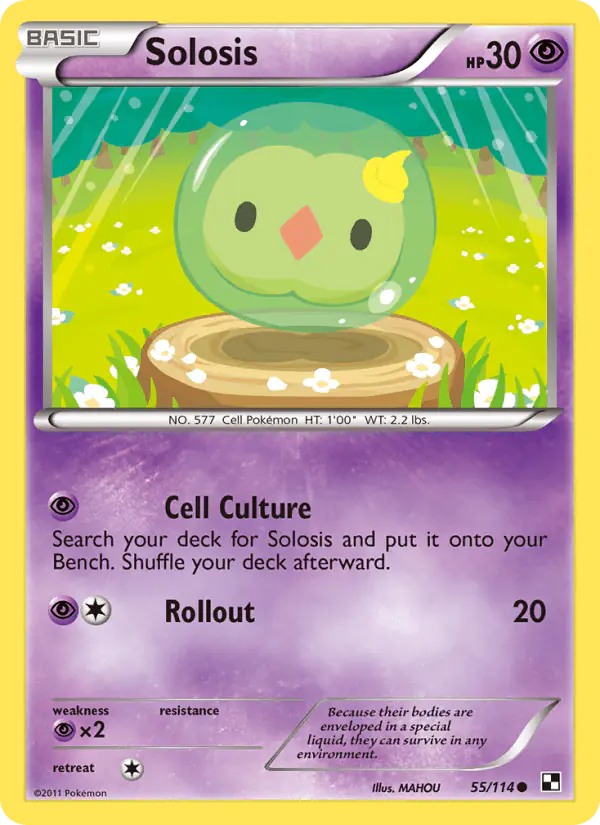 Carta Solosis 55/114 de Black & White