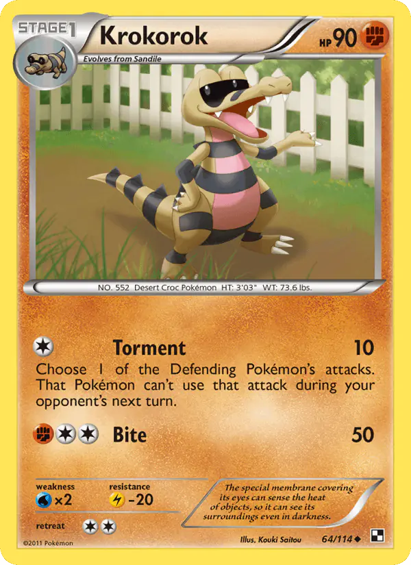 Carta Krokorok 64/114 de Black & White