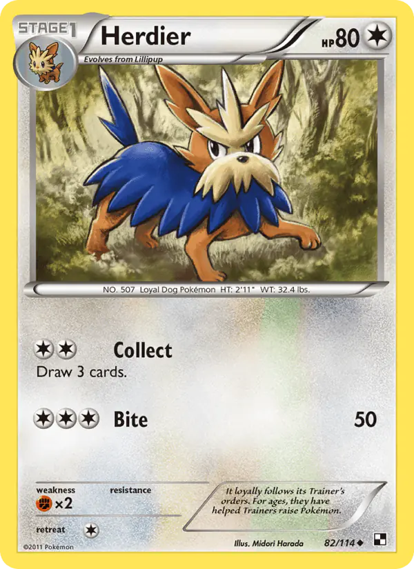 Carta Herdier 82/114 de Black & White