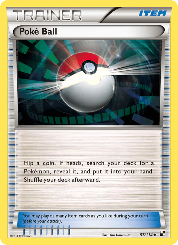 Carta Poké Ball 97/114 de Black & White