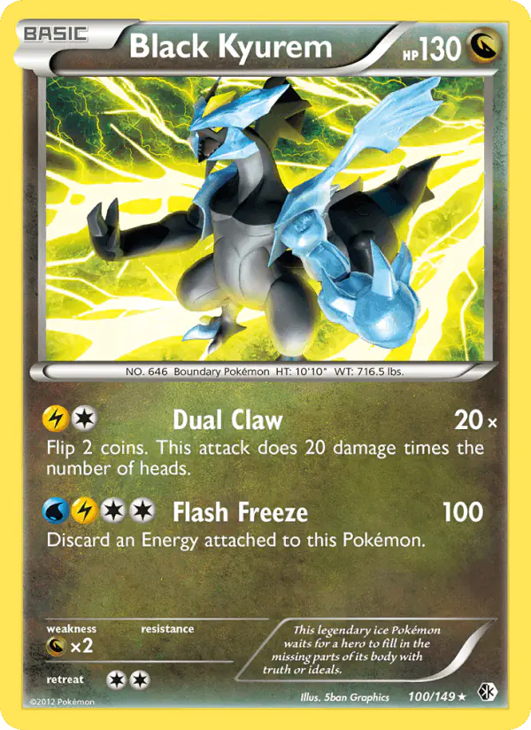 Carta Black Kyurem 100/149 de Boundaries Crossed