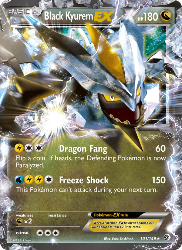 Carta Black Kyurem-EX 101/149 de Boundaries Crossed