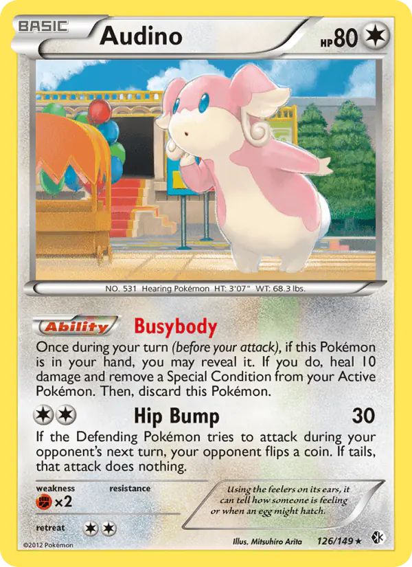 Carta Audino 126/149 de Boundaries Crossed