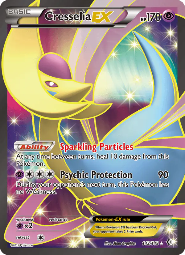 Carta Cresselia-EX 143/149 de Boundaries Crossed