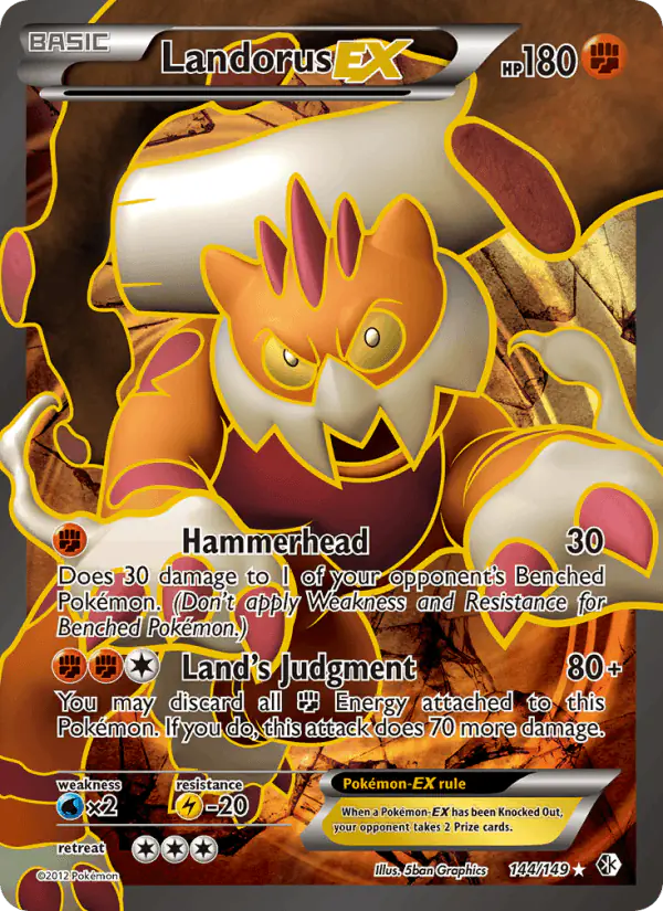 Carta Landorus-EX 144/149 de Boundaries Crossed