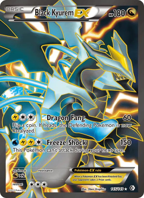 Carta Black Kyurem-EX 145/149 de Boundaries Crossed