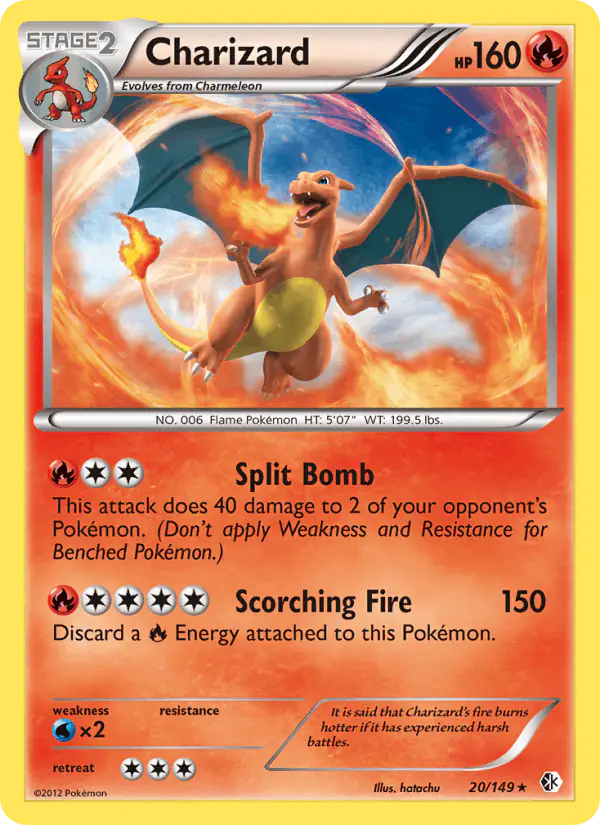 Carta Charizard 20/149 de Boundaries Crossed
