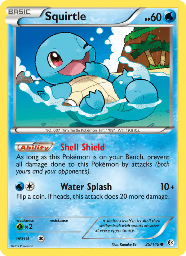 Carta Squirtle 29/149 de Boundaries Crossed