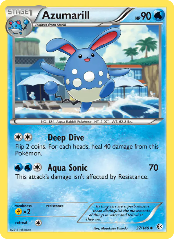 Carta Azumarill 37/149 de Boundaries Crossed