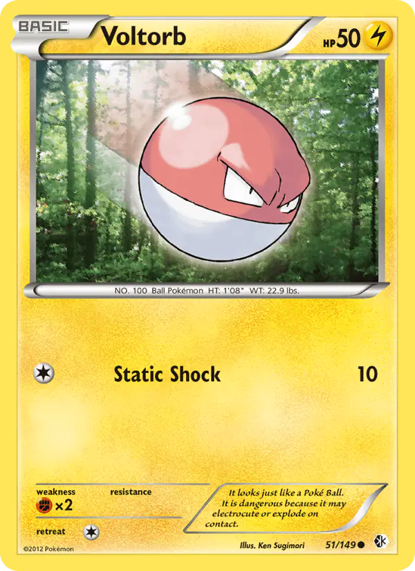 Carta Voltorb 51/149 de Boundaries Crossed